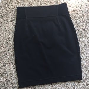 Express black stretch pencil skirt